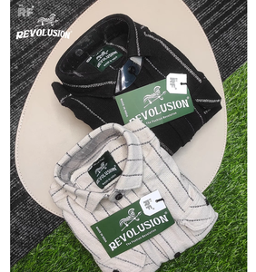 Chemise à manches longues de qualité supérieure pour hommes fabriquée avec un tissu en coton de qualité supérieure, idéale pour les occasions décontractées et formelles, pour un usage quotidien confortable - Product Image 3