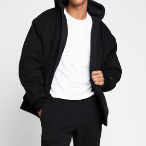 Sweat à capuche zippé unisexe surdimensionné en polaire, veste épaisse d'hiver, option de logo personnalisé, fabricant en gros pour les États-Unis - Product Image 3