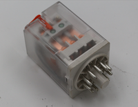 Relais électromagnétique industriel Schneider 11 broches 3PDT tripolaire 250V AC/30V DC protection IP40 alimentation CC