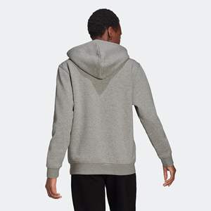 Sudadera con capucha para mujer, de algodón 70%, forro polar de poliéster 30%, color gris - Product Image 2