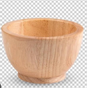 Bol à salade en bois d'acacia au design moderne, bols de vaisselle en bois de style mongol sur la salle à manger pour salade de fruits et dessert de haute qualité - Product Image 5