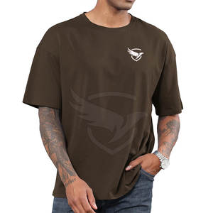 Venta caliente camiseta transpirable camiseta hombres ropa de calle cómoda precio al por mayor camiseta de gran tamaño - Product Image 1