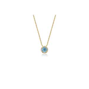 Collar de Plata de Ley 925 con una Sola Piedra, Hecho en Turquía - Product Image 1