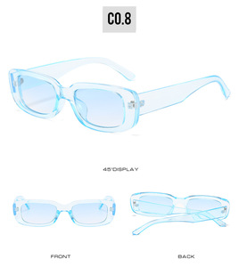 Promotional Wholesale Retro Sunglasses UV400 Small <b>Shades</b> Full Rim PC Frame Customizable <b>Sun</b> Glasses Bulk Stock - Product Image 2
