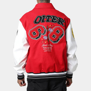 Personalizado Chenille bordado parche chaquetas de béisbol Vintage Letterman Varsity chaquetas para los hombres - Product Image 2