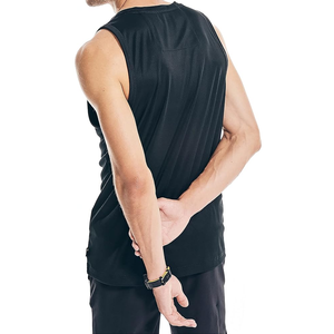 Camisetas sin mangas deportivas informales XL para hombre, camiseta muscular transpirable que absorbe la humedad, elaborada de manera sostenible para correr sin mangas - Product Image 3