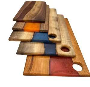 Couteau ménager en bois d'acacia Planche à fruits et fromage rectangulaire solide pour ustensiles de cuisine - Product Image 2