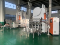 Machine automatique de fabrication de plateaux ronds en aluminium de 6,5 pouces avec cadre en C, moteur ABB LK-T63