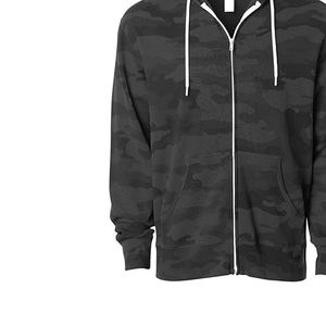 100% Cotton <b>Men</b> Zipper Camo <b>Hoodies</b> Quick dry Breathable <b>Lightweight</b> Customized Logo Printing Streetwear Full Sleeves <b>Hoodies</b> - Product Image 4
