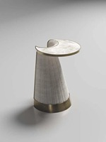Table d'appoint et table basse de style antique la plus exigeante en métal, marbre et rotin Table luxueuse pour restaurant élégant