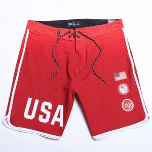 กางเกงชายหาดของผู้ชายกางเกงว่ายน้ำขาสั้นผ้าสแปนเด็กซ์/ โพลีเอสเตอร์ระบายอากาศกางเกงเล่นน้ำลำลองมีลายพื้น - Product Image 2