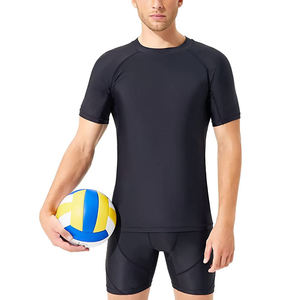 Ensemble de compression respirant pour homme, imprimé uni, décontracté, pour le jogging, avec t-shirt à manches courtes et short, idéal pour l'été et le fitness - Product Image 5