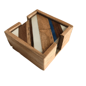 Dernière arrivée sous-verres de forme ronde autocollant lot de 6 pièces avec support de forme carré sous-verres gratuits pour dessus de table sous-verres gratuits - Product Image 5