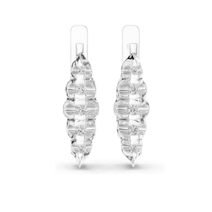 Pendientes de Aro con Diamantes de Laboratorio de 0.262 CT, Diamantes CVD VVS-VS EF, Oro de 18KT, 14KT, 10KT y Plata 925, Oro Rosa, Amarillo, Blanco - Product Image 3