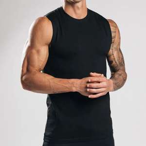 Haute qualité blanc hommes 100% coton débardeur séchage rapide gilet de gymnastique débardeur hommes Sport respirant en gros noir débardeur - Product Image 4