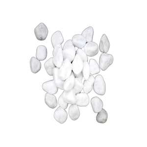 Pierre de galet lisse blanche brillante naturelle au prix de gros - Product Image 6