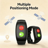 Reloj Inteligente con Rastreador GPS 4G, Certificado CE RoHS, Batería de 680 mAh, Monitor de Frecuencia Cardíaca y Presión Arterial Instantáneo, Alarma de Caídas, Botón de Pánico SOS, Pulsera Inteligente