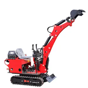 China Nieuwe Mini Graafmachine Koopmotor 0.8 Ton Micro Digger Bouw Micro Graafmachine Emmer Motor Pomp Gratis Verzending Beste