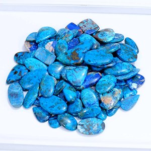 Shattuckite Cabochon หินอัญมณีควอตซ์ธรรมชาติที่สวยงามหลวมรูปร่างผสมขนาดสำหรับการทำเครื่องประดับ - Product Image 3