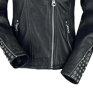 Vestes en cuir pour femmes de haute qualité, vestes d'hiver avec détails boutonnés, design respirant, tailles et couleurs personnalisables - Product Image 5