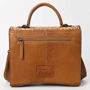 Bolso de Mano de Verano para Mujer, Hecho a Mano, Estilo Bohemio Occidental, Cuero Genuino Vintage, Diseño Floral Tallado, Ligero y de Alta Calidad - Product Image 4