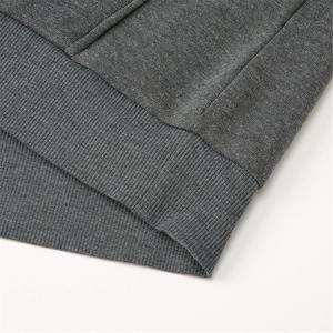 เสื้อฮู้ดผู้ชายผ้าฝ้าย100% เกรย์น้ำหนักโอเวอร์ไซซ์ชุดวินเทจพิมพ์ลายกรดซักได้ตามต้องการ - Product Image 4