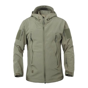 Chaqueta Softshell para Hombre, Nueva Llegada, Chaqueta de Invierno Personalizada de Alta Calidad con Cuello Alto y Mangas Largas, Tela de Lona, OEM - Product Image 1
