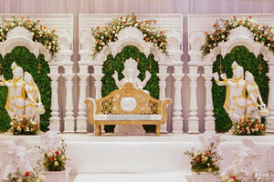 Vestíbulo de boda con tema tradicional Ganesha en Swing Entrada de Boda del Sur Columpio y Ganesha Tema vibrante Vestíbulo DE BODA Srilankan - Product Image 4