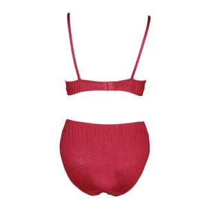 Ensemble soutien-gorge et culotte pour femme - Bordeaux - Product Image 2