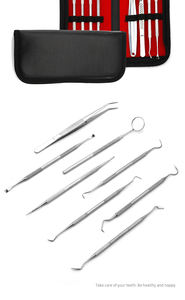 Kit de Higiene Dental, Juego de 8 Piezas, Kit Profesional de Limpieza Dental, Herramientas Manuales de Acero Inoxidable Reutilizables para el Cuidado Bucal 2025 - Product Image 5