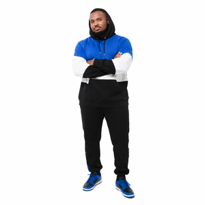 Ensemble de survêtements pour hommes de haute qualité, sur mesure, sportswear d'hiver, à capuche, en polaire uni, écologique, respirant, jogging - Product Image 5