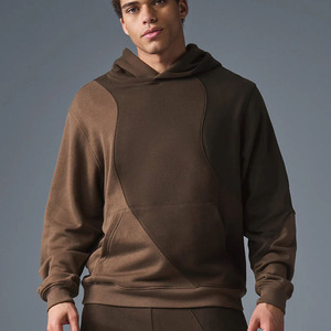 Conjunto de chándal de estilo mezclado de algodón de alta calidad, sudaderas con capucha Unisex de otoño, sudaderas de punto, sudaderas con capucha con logotipo bordado personalizado para hombre - Product Image 1