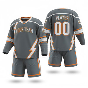 Uniformes de Hockey sobre Hielo de Diseño Personalizado, Servicio OEM, Conjuntos con Logotipo, Nombre y Número Impresos, Alta Calidad, 100% Poliéster, Personalizado - Product Image 6