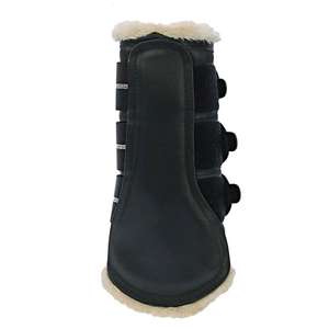 Bottes de brossage pour chevaux en néoprène anatomique de qualité supérieure, brillantes, pour l'entraînement sportif de luxe, protection des jambes avant pour l'équitation - Product Image 5