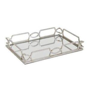 Plateau de nourriture en aluminium et verre de forme carrée avec design attrayant taille personnalisée idéale pour les mariages et les fêtes d'ustensiles de cuisine - Product Image 3