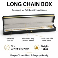 Großhandel Fabrik Schmuckbox Leder-Schmuckreisebox Schwarze Schmuckbox mit individuellem Logo für Ring-, Ohrring- und Halskettenverpackung
