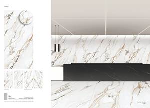 Azulejo sinterizado Porcelana 1600x3200mm 6mm 12mm 20mm Tamaño grande Cararra Porcelana Pulido Mármol esmaltado Look Losa Azulejo - Product Image 2
