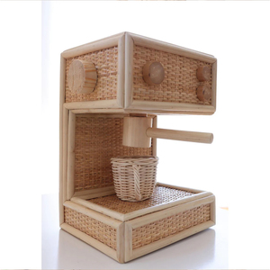 ของเล่นชุดชงกาแฟหวายทำมือระดับพรีเมียม ของเล่นเสริมพัฒนาการแบบมอนเตสซอรี่ ของเล่นหวายธรรมชาติรักษ์โลก สำหรับตกแต่งห้องเด็ก - Product Image 6