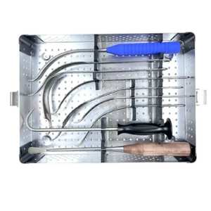 Ensemble de rétracteurs chirurgicaux pour articulation de la hanche, kit d'instruments orthopédiques 9 pièces pour chien, qualité médicale professionnelle, réutilisable - Product Image 1