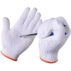 Cotton Polyester Blend Work <b>Gloves</b> Breathable Durable Safety <b>Gloves</b> <b>for</b> Construction Farming and Industrial Protection - Product Image 1