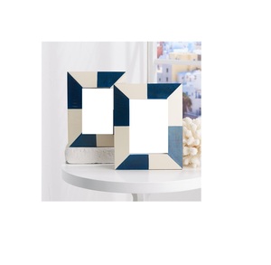 Natural finish wood resin <b>photo</b> <b>frame</b> brings artistic flair to living spaces modern home decor statement accent piece - Product Image 1