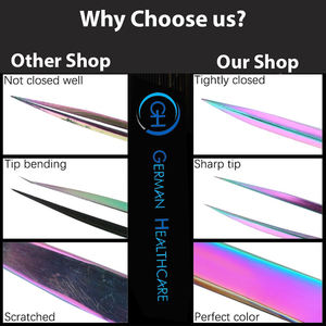 Pince à épiler professionnelle à volume de 90 degrés pointe pointue personnalisable marque privée - Product Image 6