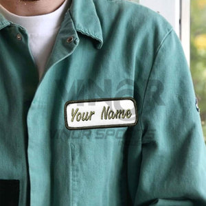 Twill Fabric Custom <b>Name</b> Patch 2pcs Personalized Embroidered <b>Name</b> Tags Sew On or Iron On Patches Clothing Uniforms - Product Image 6