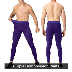 2025 Leggings de compresión de cintura alta personalizados para hombre Pantalones de precio de fábrica de la mejor calidad para hombre - Product Image 2