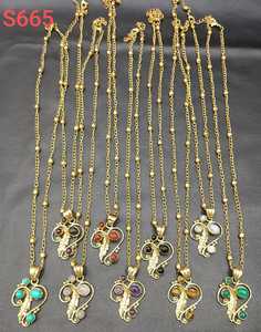 Rawat artisanat femmes Vintage à la mode Agate colliers de perles à la mode chaîne pendentif bijoux personnalisés fabriqués en Inde - Product Image 1