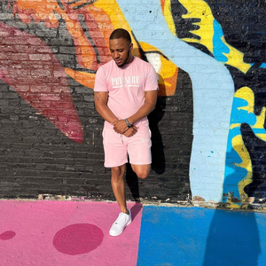 Ensemble 2 pièces personnalisé avec logo – T-shirts et shorts d'été respirants style vintage pour homme – Qualité supérieure, couleurs et tailles personnalisables pour adultes - Product Image 3