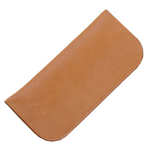 Fundas para gafas de cuero PU, elegantes, populares, de alta calidad, Color marrón - Product Image 2