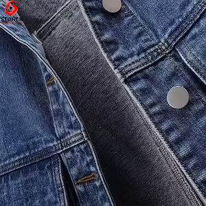 Chaleco Vaquero de Mezclilla de Primera Calidad para Mujer, Corto, Informal, Ajustado, Talla Grande, Cortavientos, Ecológico, con Botones, Diseño Personalizado - Product Image 4