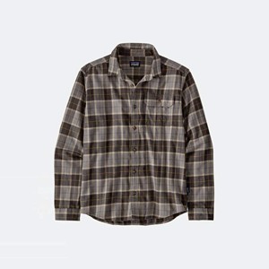 เสื้อเชิ้ตติดกระดุมสำหรับผู้ชายเสื้อเชิ้ตแขนยาวสีดำขาวดำเทาน้ำเงินกลางแจ้ง - Product Image 3