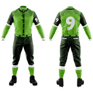 Uniforme de baseball personnalisé ODM OEM de haute qualité en gros 100% maillots imprimés à rayures en polyester - Product Image 3